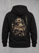 NO F*CKS Hoodie Black – 3D Ghost Rückseite #farbe_black