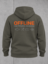 carpstylez OFFLINE Hoodie – Ghost Rückenansicht #farbe_organic khaki