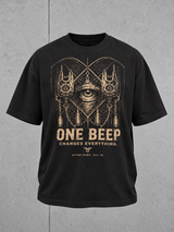 ONE-BEEP Oversize shirt Black – Ansicht 4