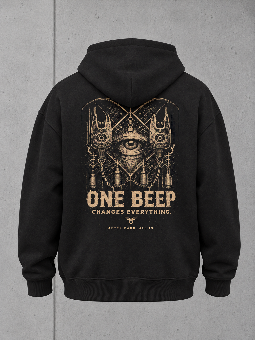 ONE-BEEP Oversize Hoodie Black – Ansicht 4 #color_black
