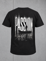 carpstylez PASSION Shirt – 3D-Ghost-Rückenansicht mit PASSION-Print #farbe_black