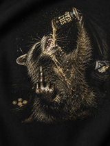 ROCC ON Hoodie Black – Detailansicht Rückenprint #farbe_black