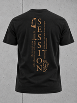 carpstylez SESSION Shirt NS305 Schwarz – 3D Ghost-Rückenansicht mit hohem SESSION-Print #farbe_schwarz