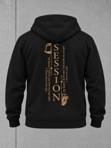 carpstylez SESSION Hoodie in Schwarz – Rückenansicht als Produktfreisteller #farbe_black