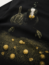 THANKS DUMBASS Hoodie Black – Detailansicht Rückenprint #farbe_black