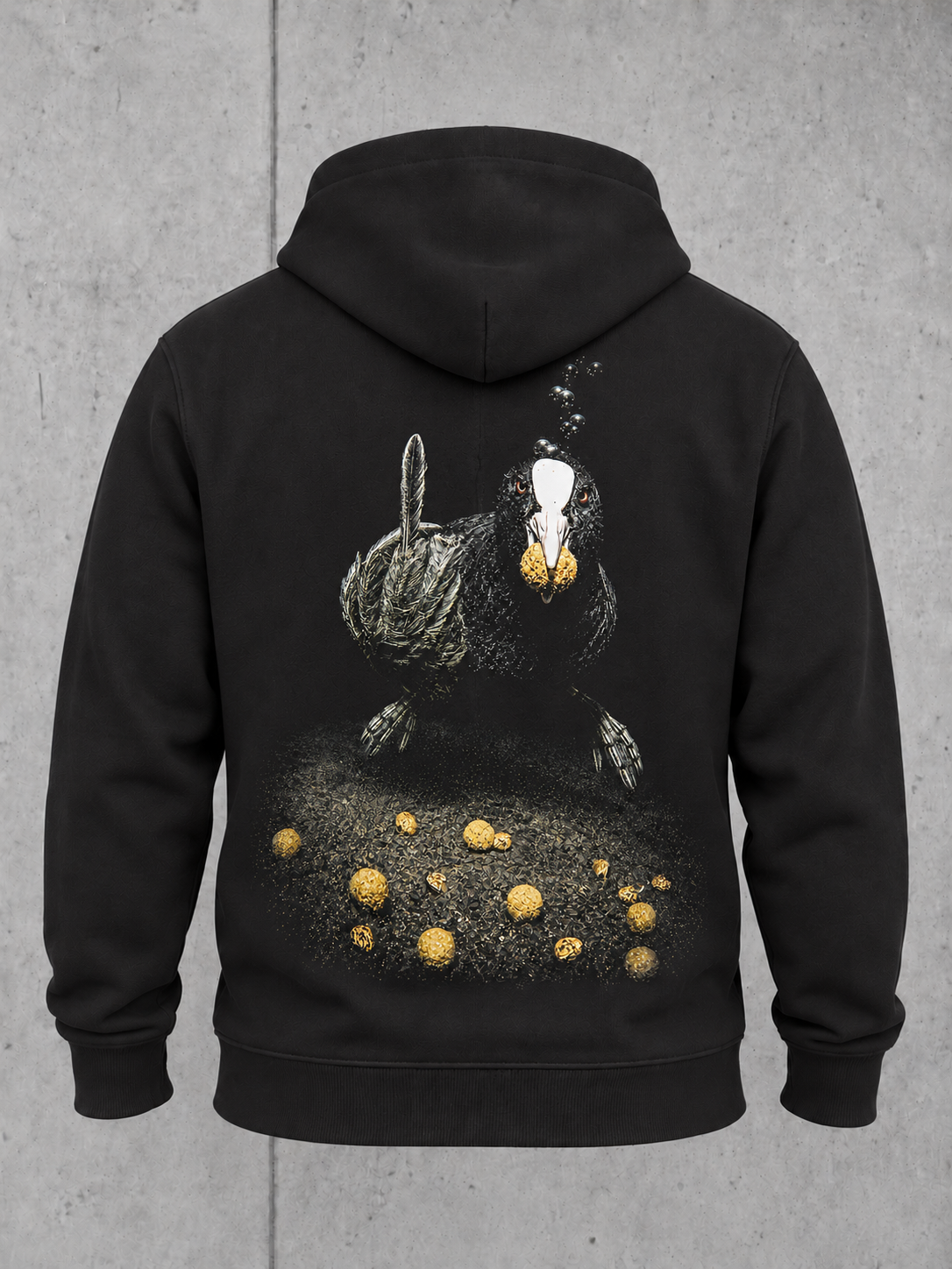 THANKS, DUMBASS Hoodie Black – 3D Ghost Rückseite #farbe_black