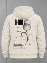 THE RIGS D RIG NS401 Hoodie – Ghost Rückenansicht #color_ivory