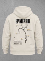 THE RIGS SPINNER RIG NS401 Hoodie – Ghost Rückenansicht #color_ivory