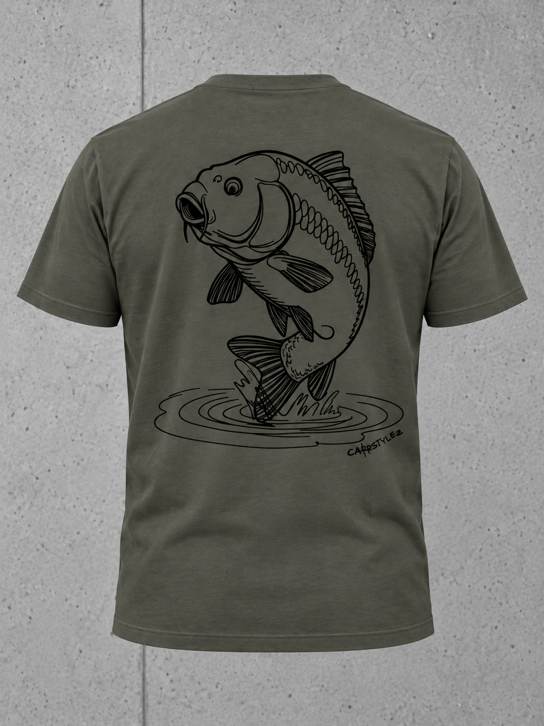 THE RISE Shirt – 3D Rückenansicht #farbe_organic khaki