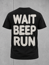 carpstylez WAIT BEEP RUN NS305 Shirt Black – 3D-Ghost Rückenansicht #farbe_schwarz, black