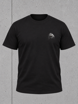 carpstylez BLACKWATER CARP Shirt – Ghost-Mock Vorderseite mit Brustprint #farbe_black