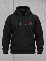 CARPINATOR Hoodie NS401 Black – Ghost Mock Vorderseite mit Brustmotiv #farbe_black