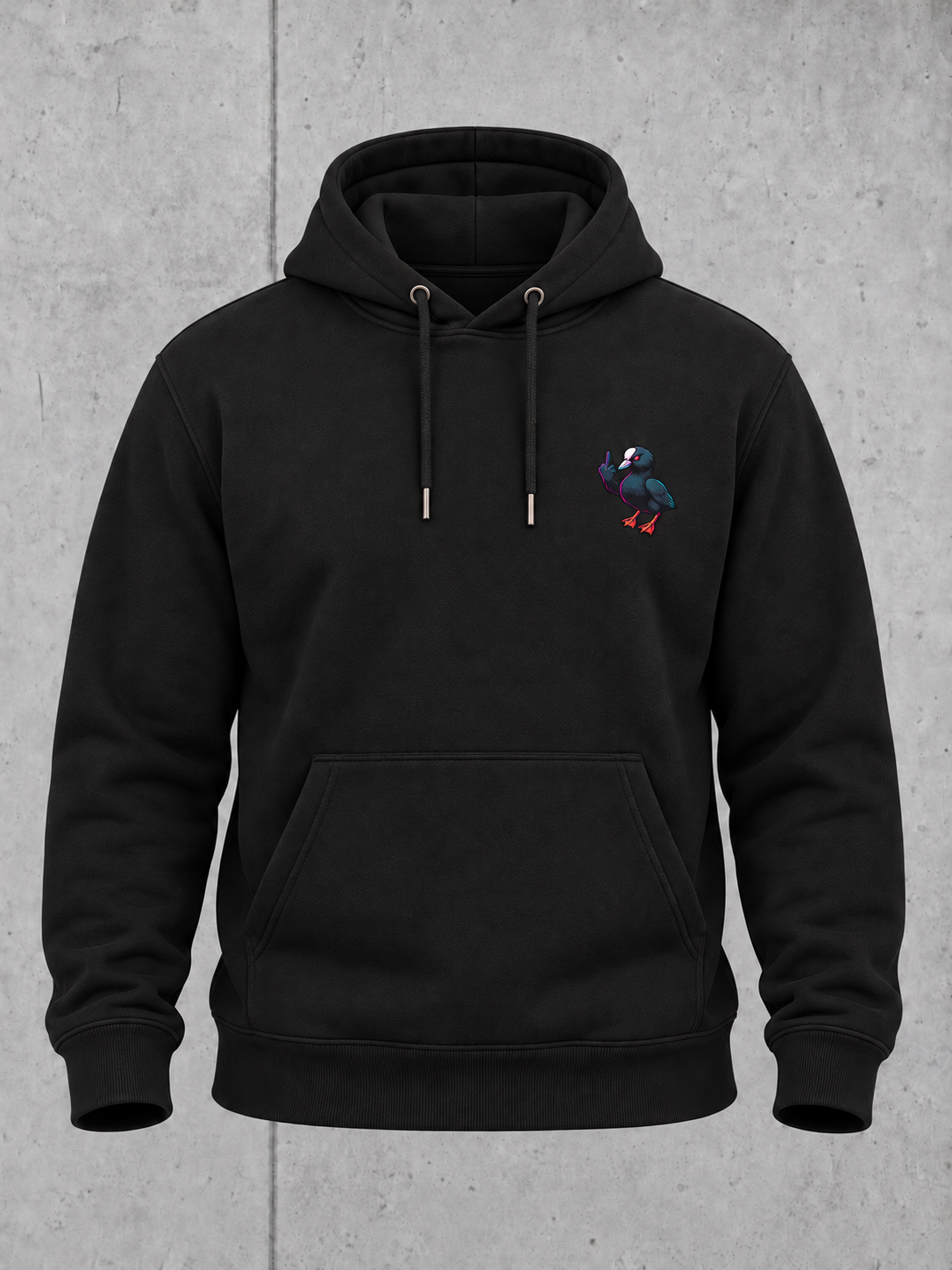 F*CK YOUR SPOT Hoodie Schwarz – Ghost Vorderseite #farbe_black