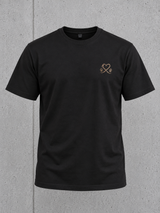 HEAVY PET(T)ING Shirt NS305 Black – Ghost Mock Vorderseite mit Brustmotiv #farbe_black