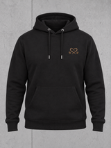 HEAVY PET(T)ING Hoodie Black – 3D Ghost Vorderseite #farbe_black
