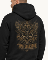 KINGFISHER SIGNAL NS401 Black – getragenes Backprint Detail