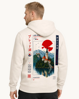 LAKE BLED NS401 Hoodie Ivory – Rückenprint Detail