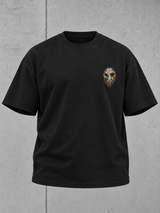 LAKE HAUNT 2.0 Oversize Shirt Black – Ghost Front mit Brustlogo