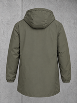 ESSENTIALS Sherpa Parka Organic Khaki – ghost-back #farbe_organic khaki