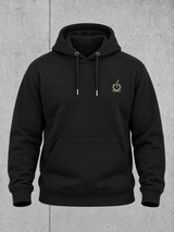 carpstylez OFFLINE Hoodie Black Camo – Ghost Vorderseite mit Camo-Brustlogo #farbe_black camo