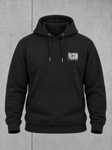 carpstylez PASSION Hoodie Black – Ghost-Mockup Vorderseite mit kleinem Brustprint #farbe_black