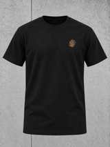 carpstylez SESSION Shirt NS305 Schwarz – 3D Ghost-Vorderansicht mit kleinem Bivvy-Herz-Brustmotiv #farbe_schwarz