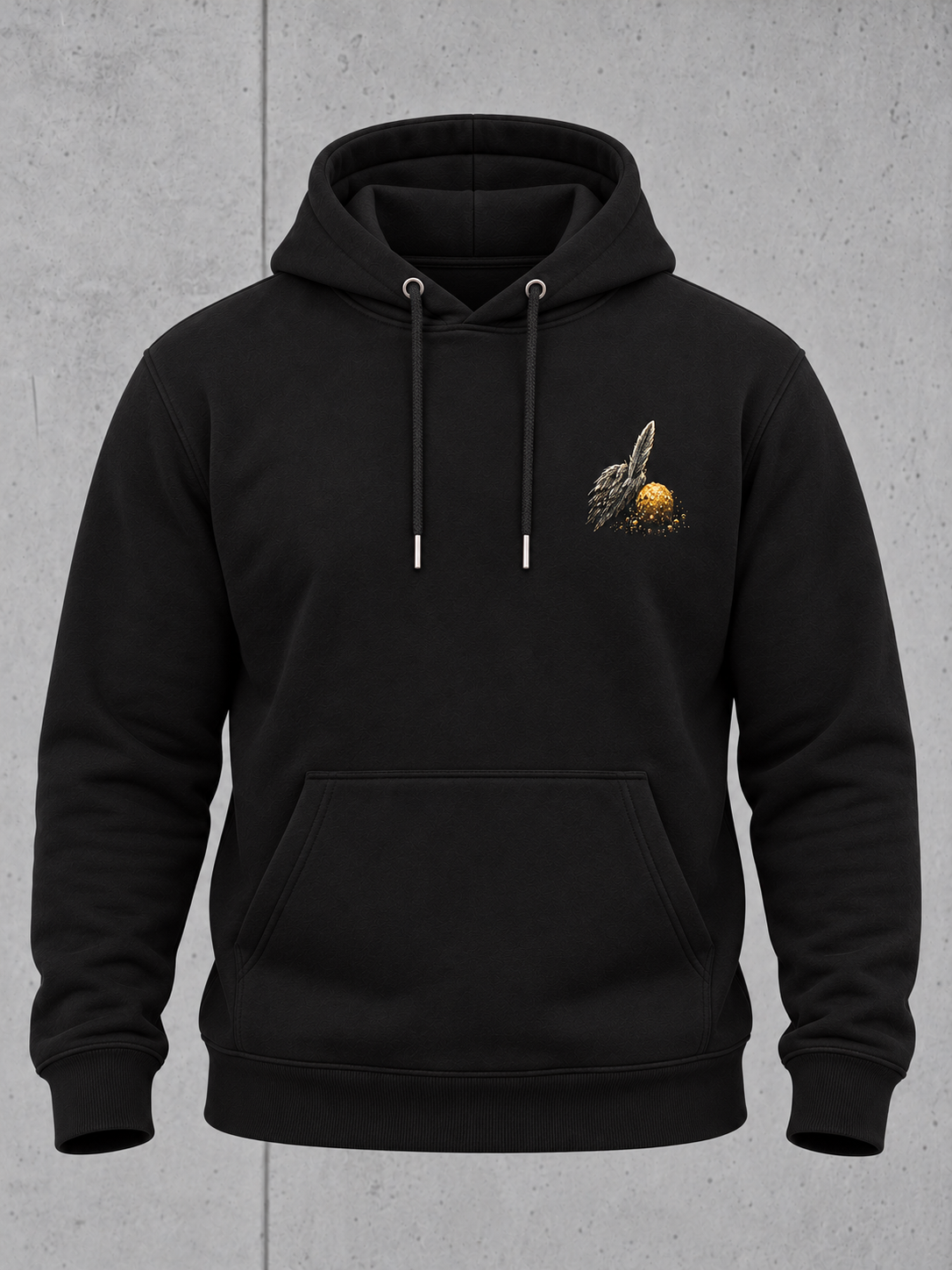 THANKS, DUMBASS Hoodie Black – 3D Ghost Vorderseite #farbe_black
