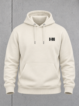 THE RIGS D RIG NS401 Hoodie – Ghost Vorderansicht mit Brustprint #color_ivory
