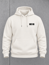 THE RIGS MULTI RIG NS401 Hoodie – Ghost Vorderansicht mit Brustprint #color_ivory