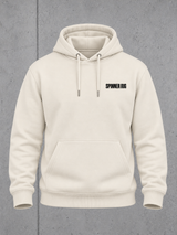THE RIGS SPINNER RIG NS401 Hoodie – Ghost Vorderansicht mit Brustprint #color_ivory