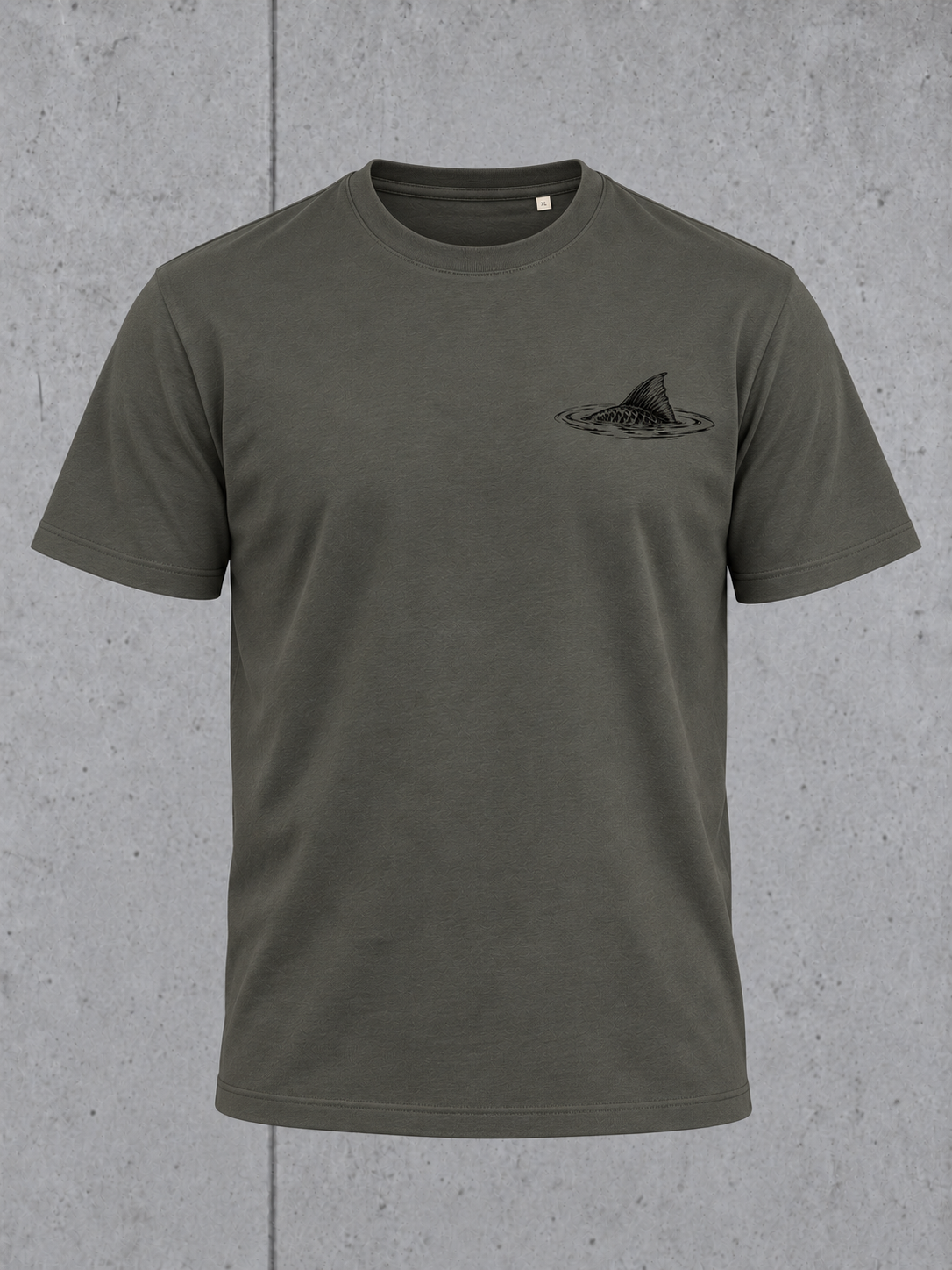 THE RISE Shirt – 3D Vorderansicht #farbe_organic khaki