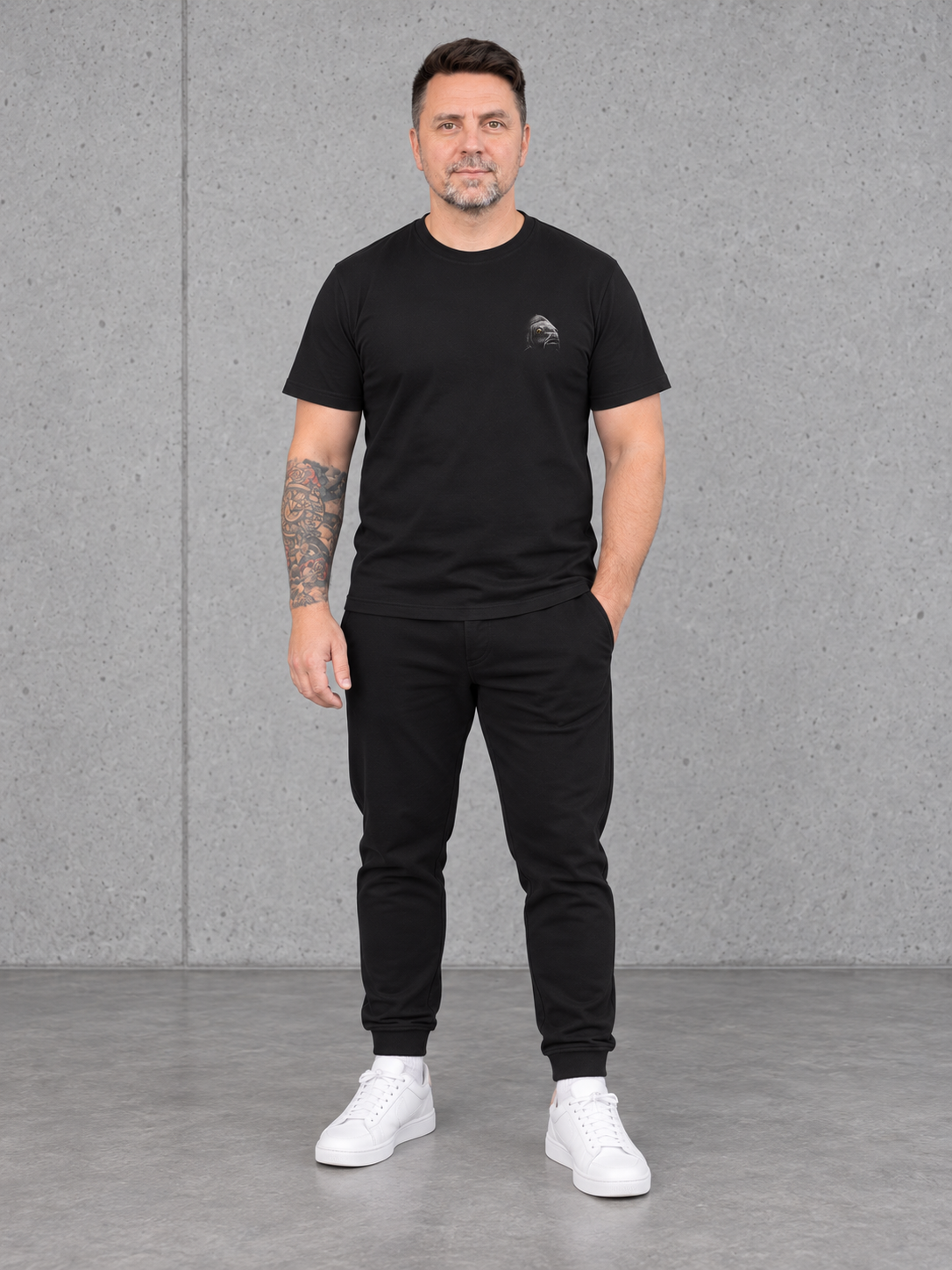 carpstylez BLACKWATER CARP Shirt – Ganzkörper Vorderseite #farbe_black