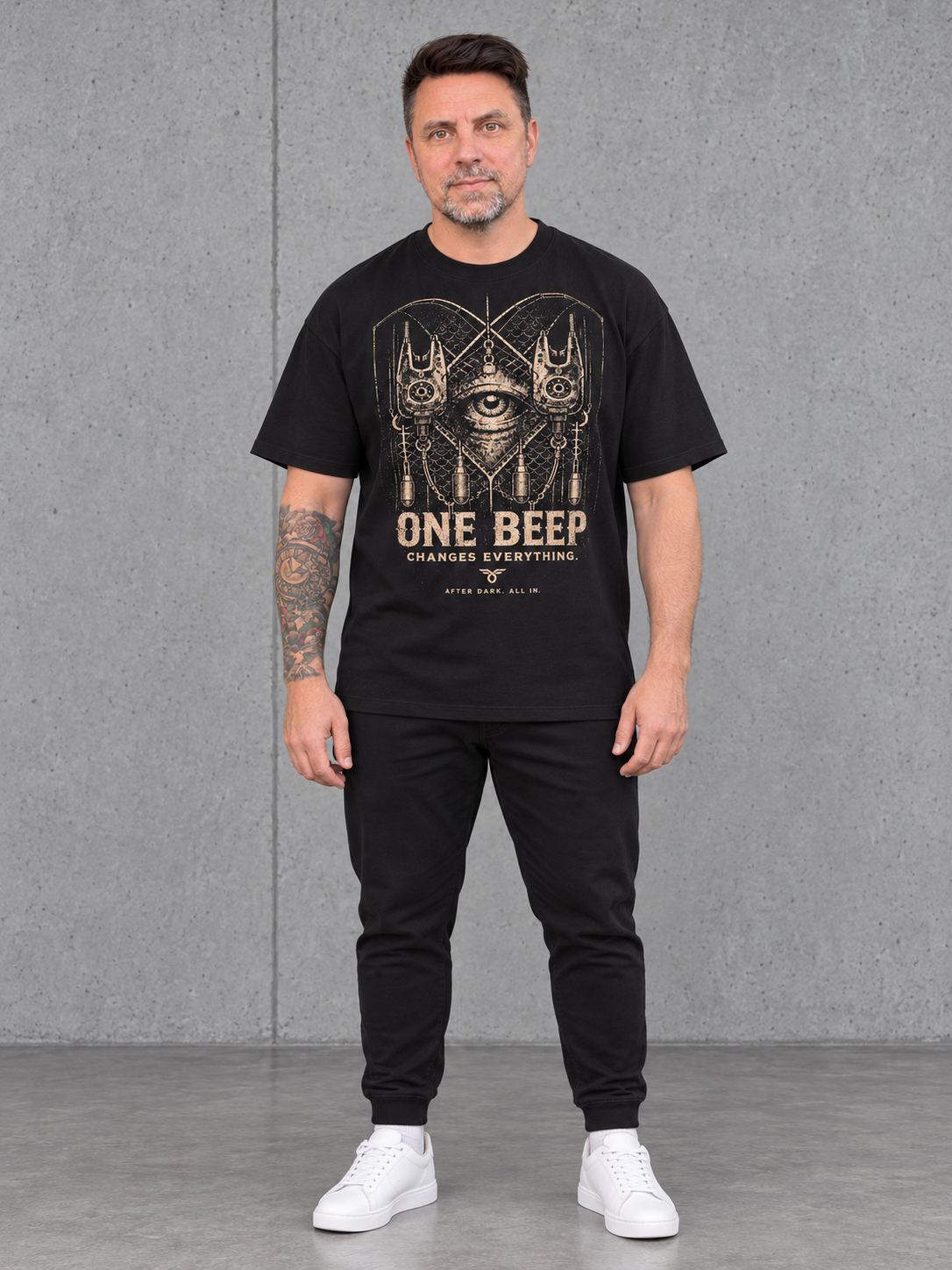 ONE-BEEP Oversize shirt Black – Ansicht 6
