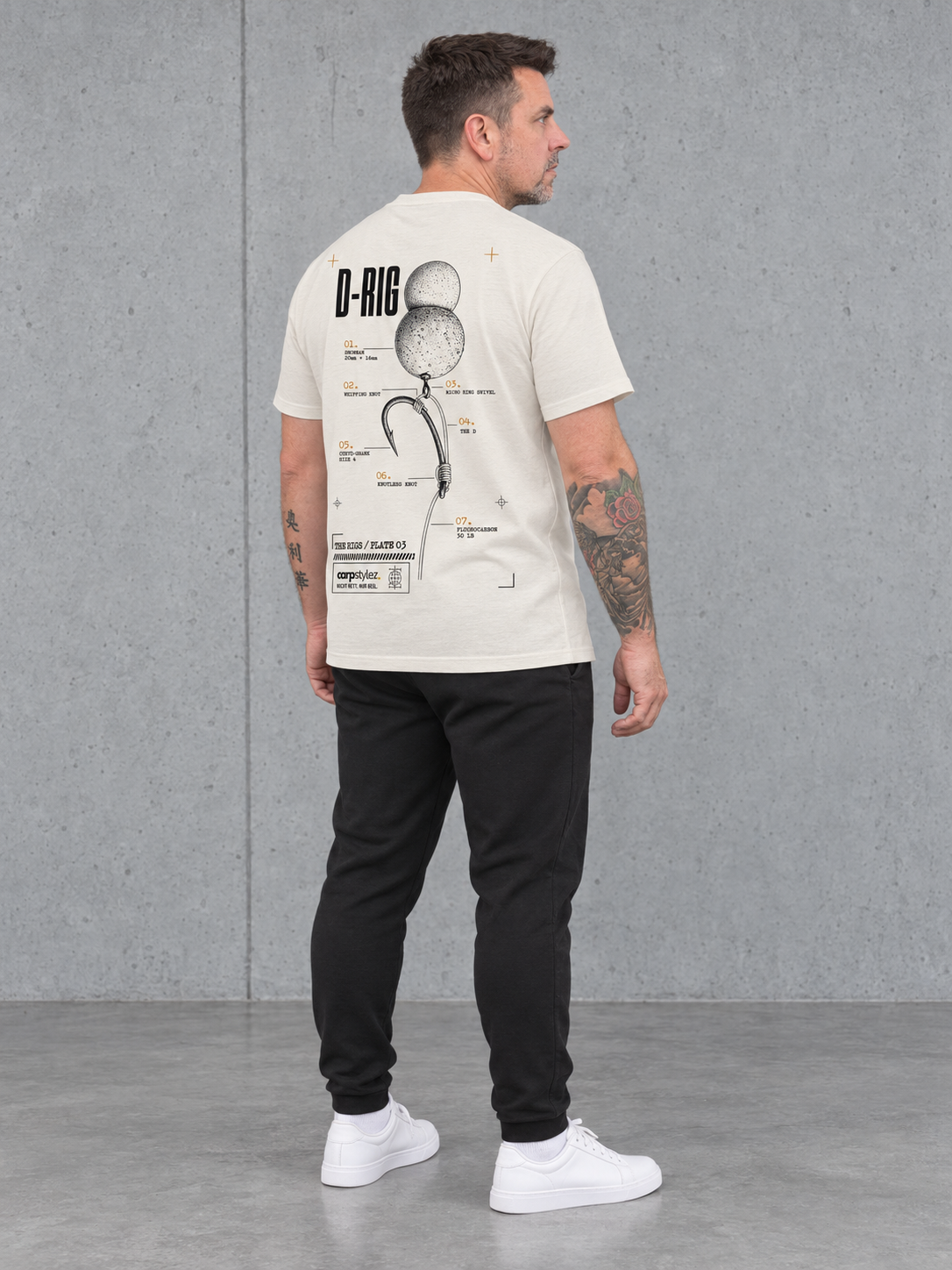 carpstylez d rig Shirt Ivory – Ganzkörper schräg hinten _var_ivory #farbe_ivory