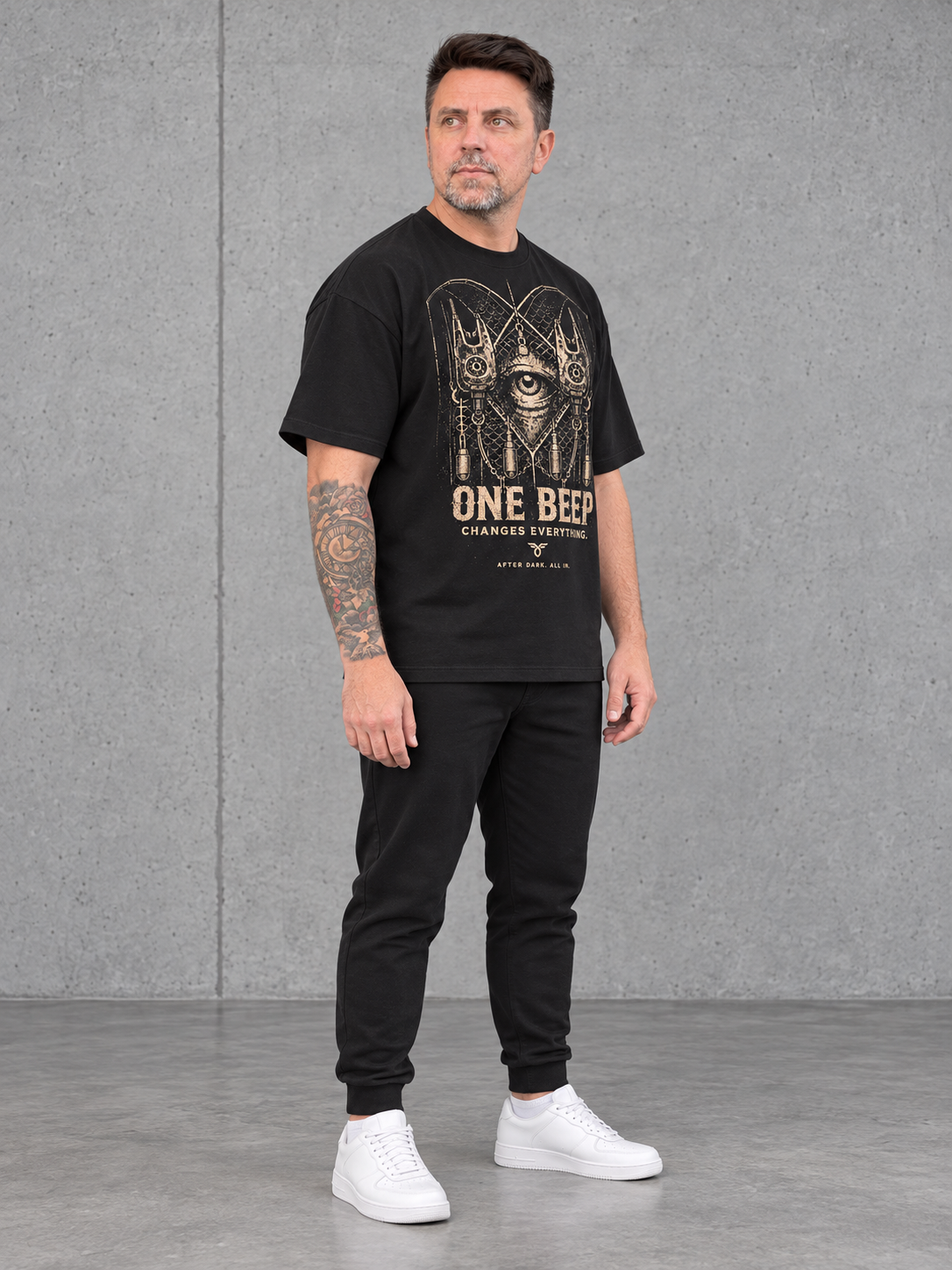 ONE-BEEP Oversize shirt Black – Ansicht 7