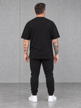 Bankside Saint Oversize Shirt NS351 – Black – Ganzkörper Rückenansicht ohne Druck