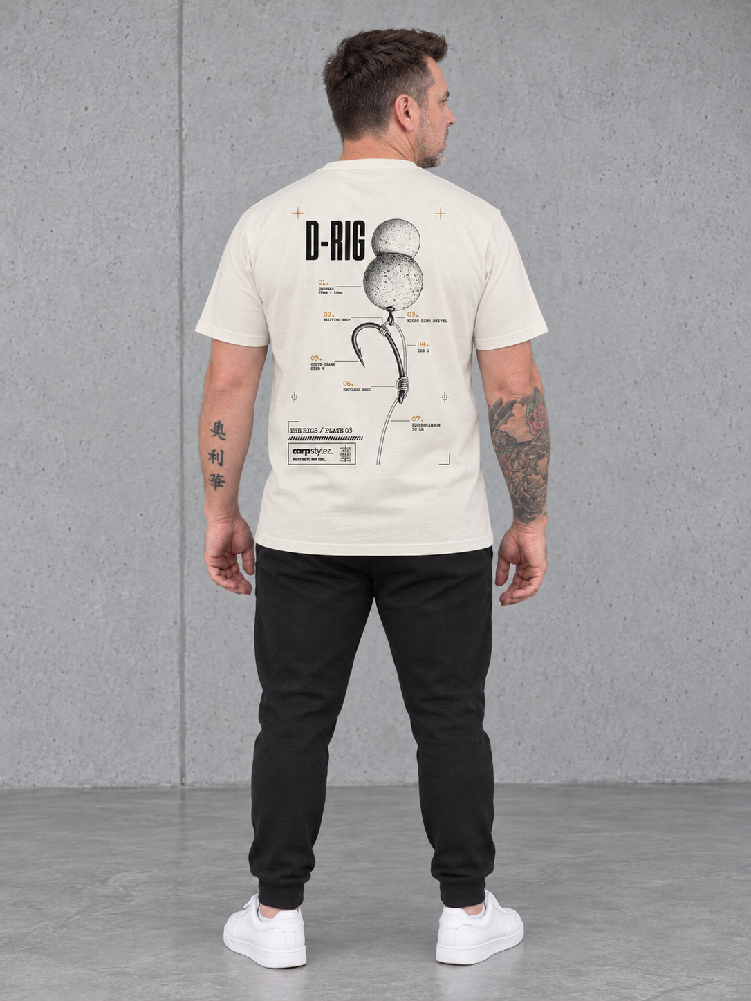 carpstylez d rig Shirt Ivory – Ganzkörper hinten _var_ivory #farbe_ivory
