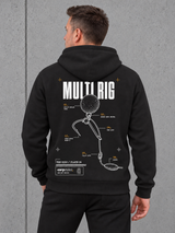 THE RIGS MULTI RIG NS401 Hoodie – Rückenansicht getragen #color_black