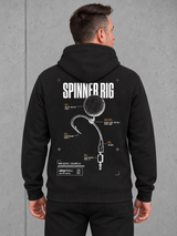 THE RIGS SPINNER RIG NS401 Hoodie – Rückenansicht getragen #color_black