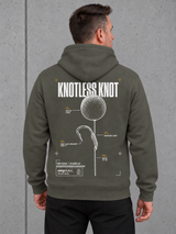 THE RIGS KNOTLESS KNOT NS401 Hoodie – Rückenansicht getragen #color_organic khaki