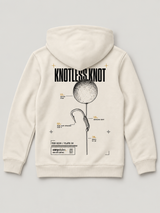 carpstylez Kids Hoodie Knotless Knot in Ivory – Rückseite als Flatlay #farbe_ivory