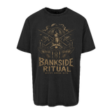 carpstylez „Bankside Ritual“ Oversize-Shirt – Farbe Schwarz (Acid Wash)