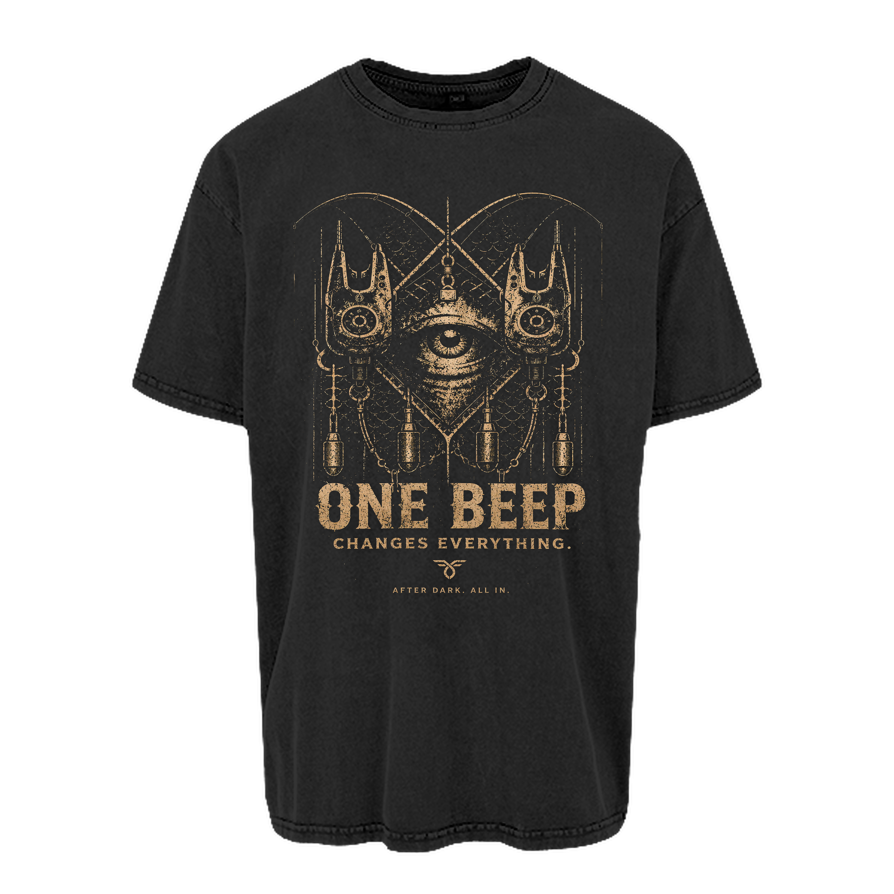 carpstylez „One Beep“ Oversize-Shirt – Farbe Schwarz (Acid Wash)