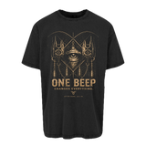 carpstylez „One Beep“ Oversize-Shirt – Farbe Schwarz (Acid Wash)