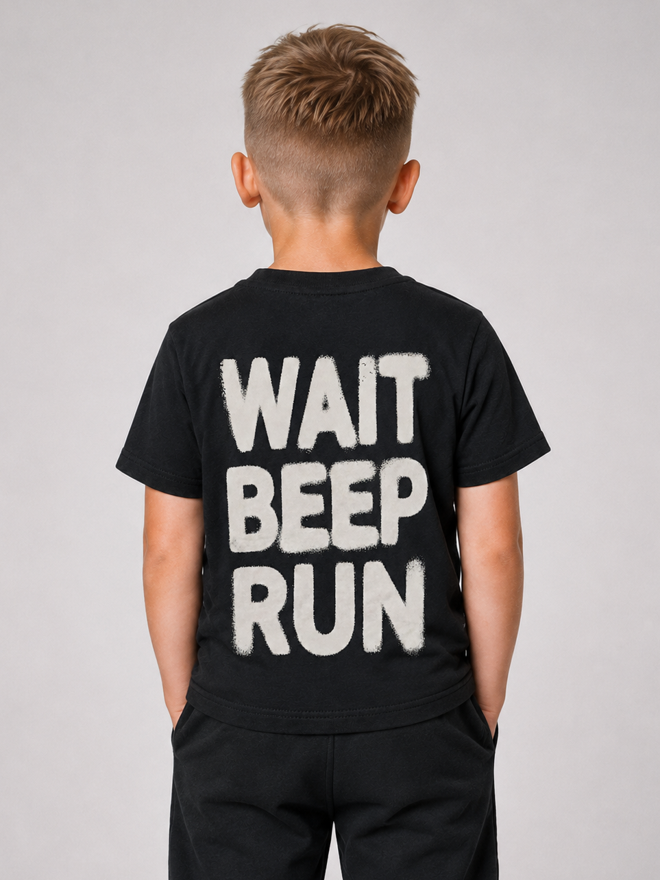 Kids WAIT BEEP RUN Shirt