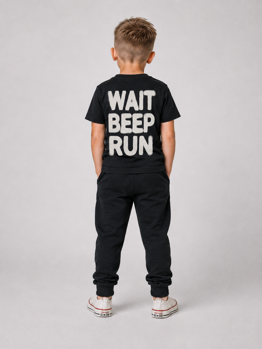 Kids WAIT BEEP RUN Shirt