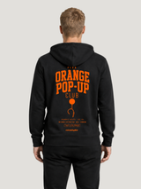 carpstylez FLUO ORANGE POP-UP Club Hoodie Black – Rückenansicht am Model #farbe_black