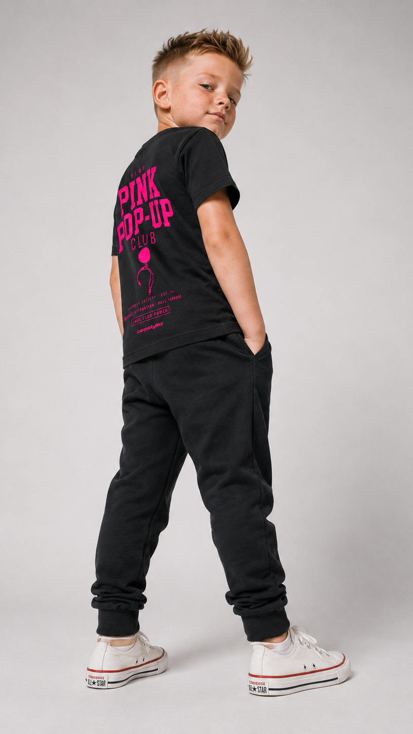 Kids FLUO PINK POP-UP Club Shirt
