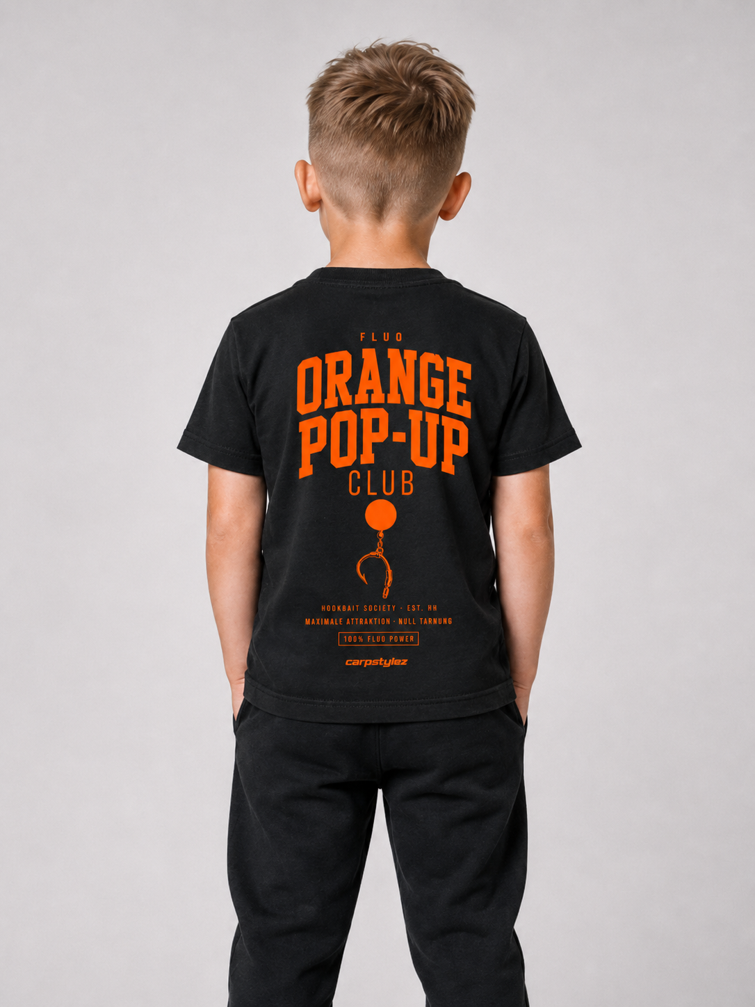 Kids FLUO ORANGE POP-UP Club Shirt