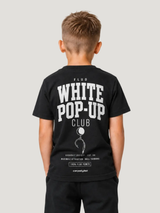 carpstylez Kids FLUO WHITE POP-UP Club Shirt Black – Rückenansicht am Kind #farbe_black